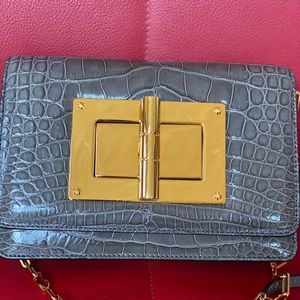 Tom Ford Glazed Crocodile Skin Natalia Chain bag$12,900